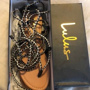 Lulu’s Ankle Wrap Sandals